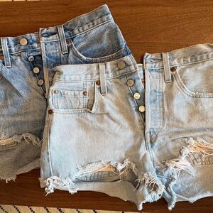 Levi's 501 Original Cutoff Shorts Bundle